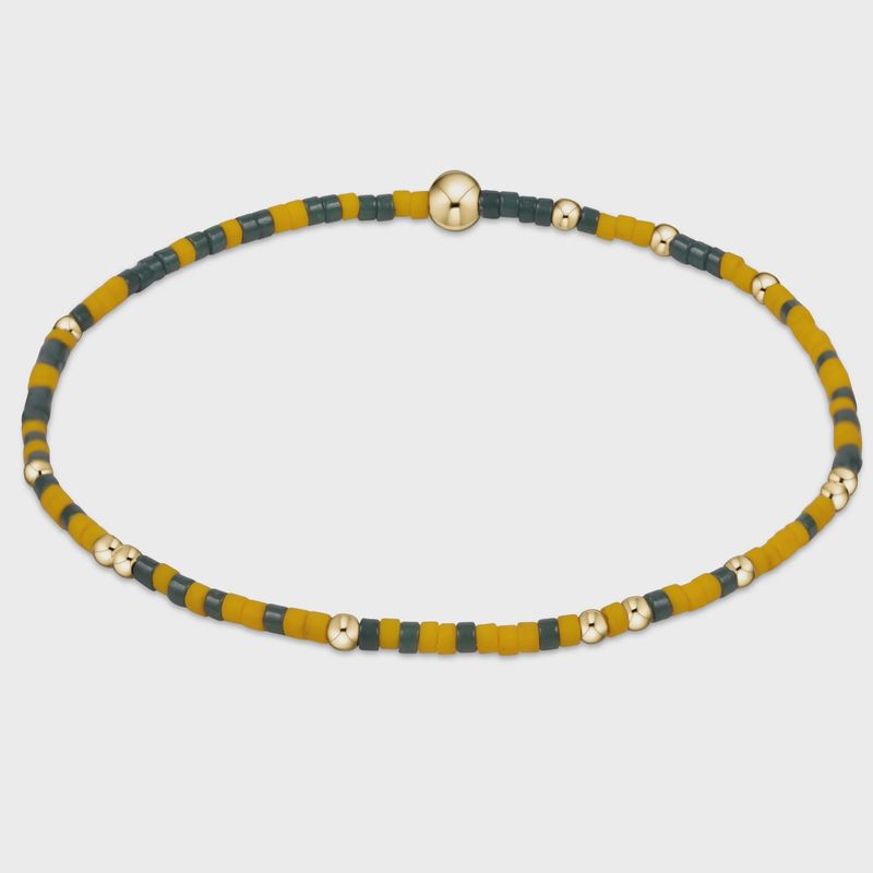 Gameday Hope Unwritten Bracelet - Dark Green-Golden Yellow