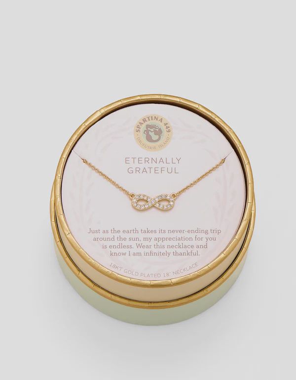 SPARTINA449 Sea La Vie Eternally Grateful Infinity Necklace 18", Colour: Gold