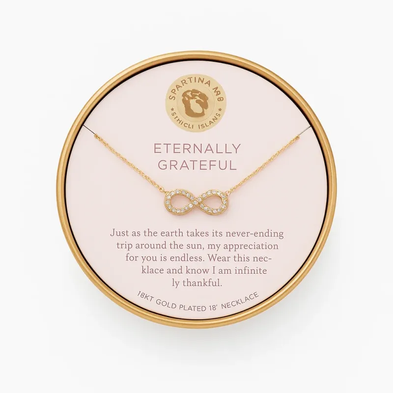 SPARTINA449 Sea La Vie Eternally Grateful Infinity Necklace 18"