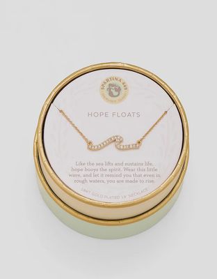 Sea La Vie Necklace 18" Hope Floats/Wave