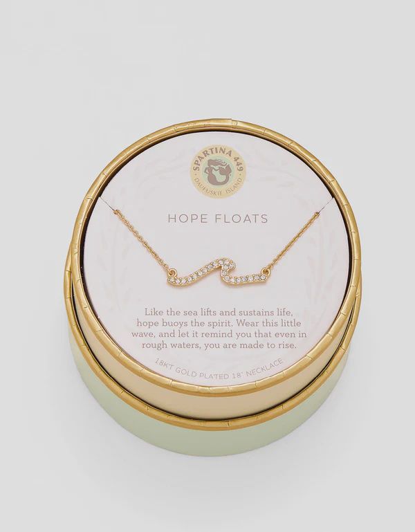 Sea La Vie Necklace 18" Hope Floats/Wave