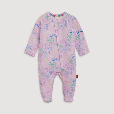 Magnetic Me Take a Bow TENCEL Modal Magnetic Footie