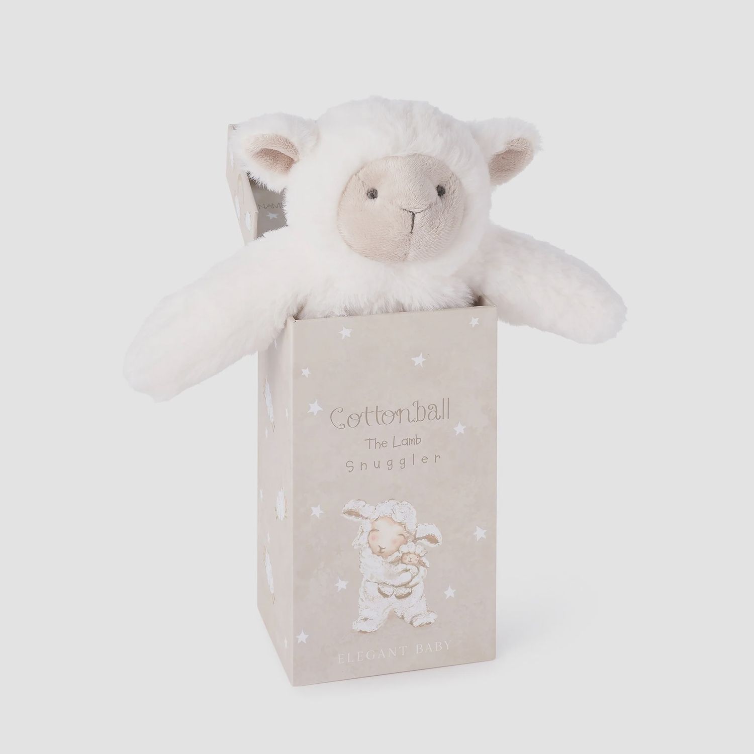 Cottonball Lamb Snuggler Plush Blanket w/ Gift Box
