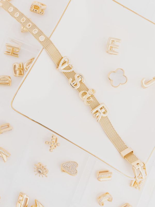 Camryn Slide Charm Bracelet 8"