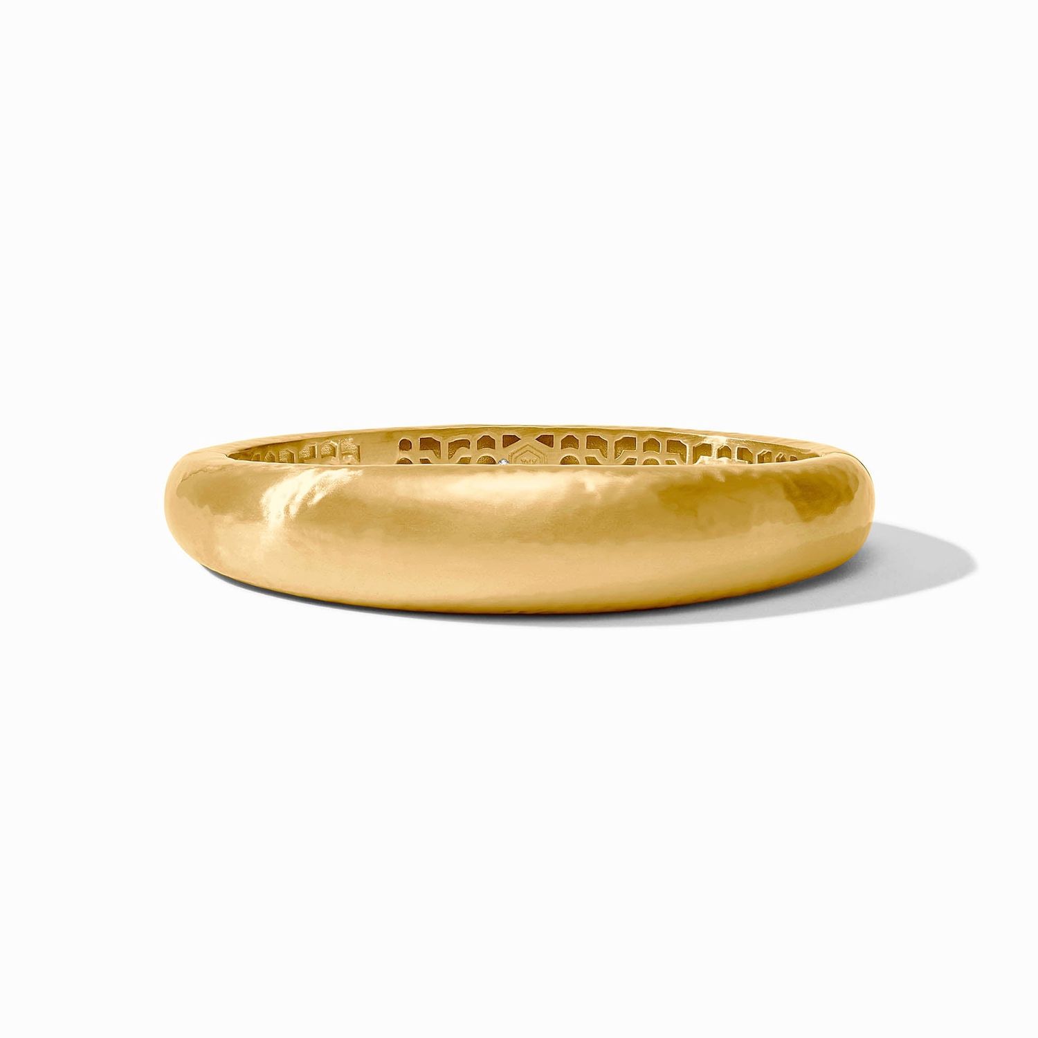 Julie Vos Catalina Demi Hinge Bangle Silver Plate 7", Colour: Gold
