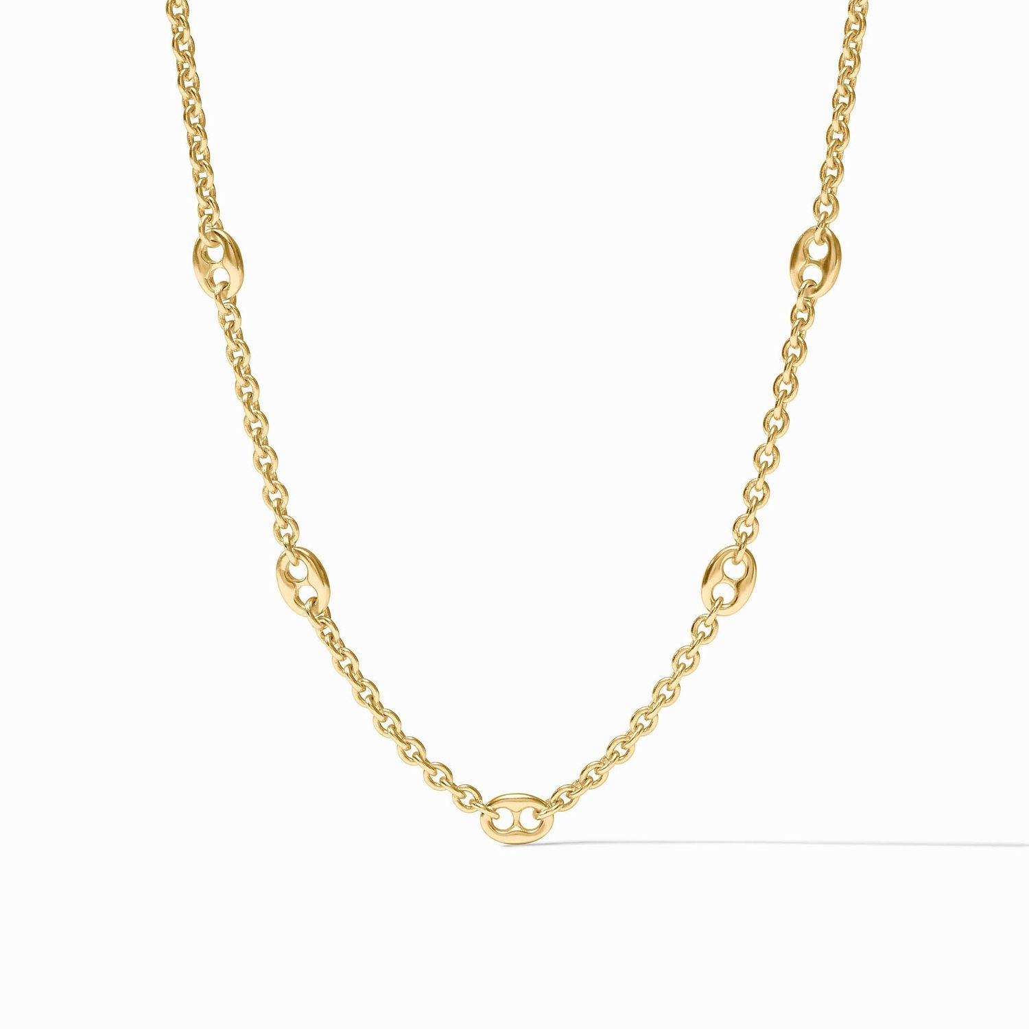 Laguna Delicate Station Necklace, Colour: Gold