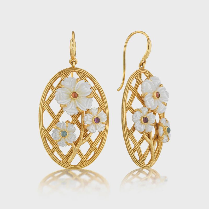 Villandry Lattice Earrings - Multi