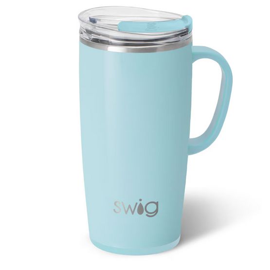 Shimmer Aquamarine Travel Mug 22oz