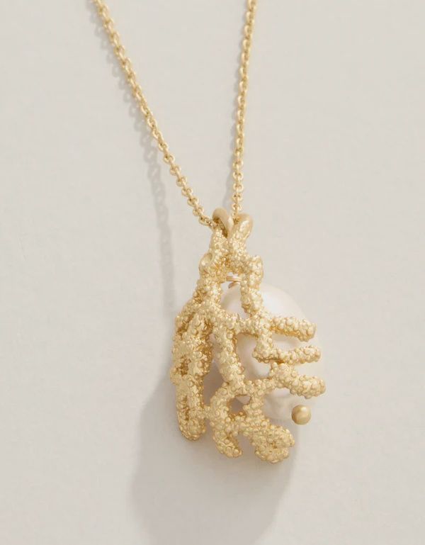 Hidden Pearl Necklace 17" Pearl