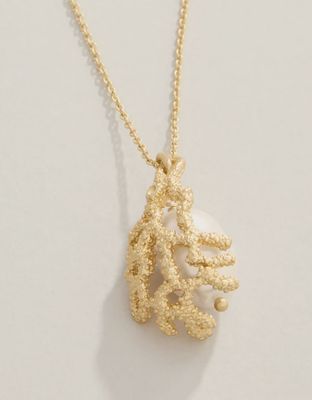 Hidden Pearl Necklace 17" Pearl