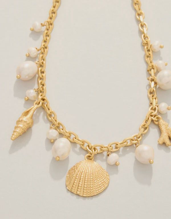 Seashore Petite Necklace 17" Pearl