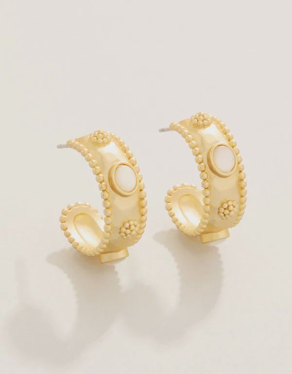 Mercer House Hoop Earrings Mother-of-Pearl