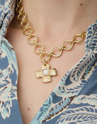 Affirmation Necklace 18" Mother-of-Pearl