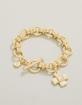 Affirmation Toggle Bracelet Mother-of-Pearl