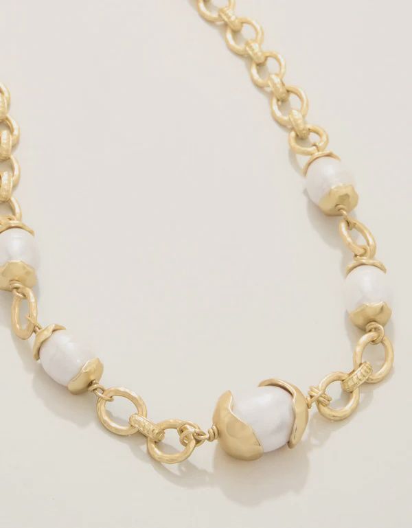 Karina Pearl Chain Necklace 18"