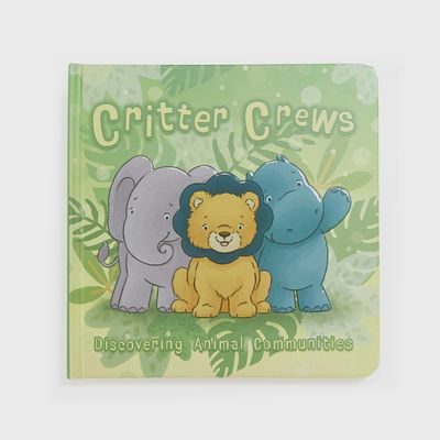 Critter Crews board book by Bunnies by the Bay displayed against a white background, showing the front cover with illustrated animal characters