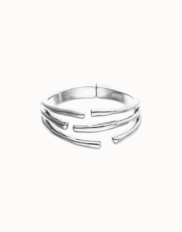 Roots Bangle with Multiple Intertwined Organic Shapes Bracelet