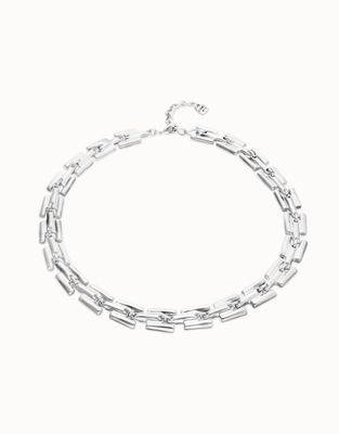 Uno de 50 Mixed Square Link Chain Necklace Roots Collection