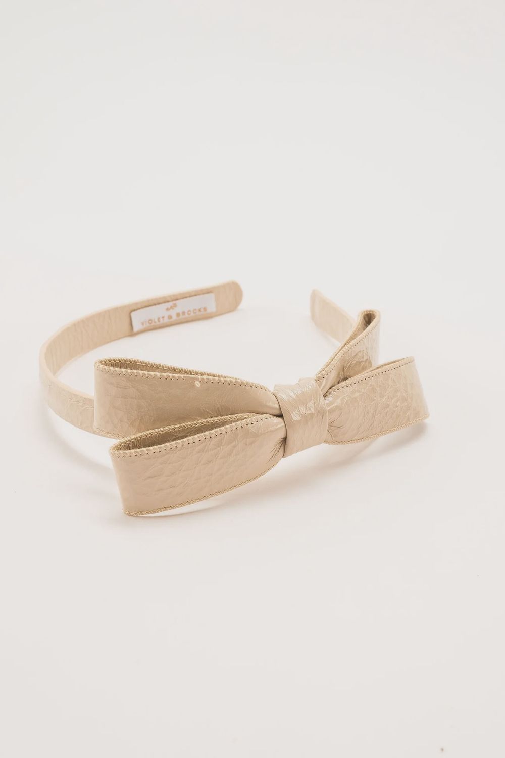Paige Bow Headband, Colour: Cream