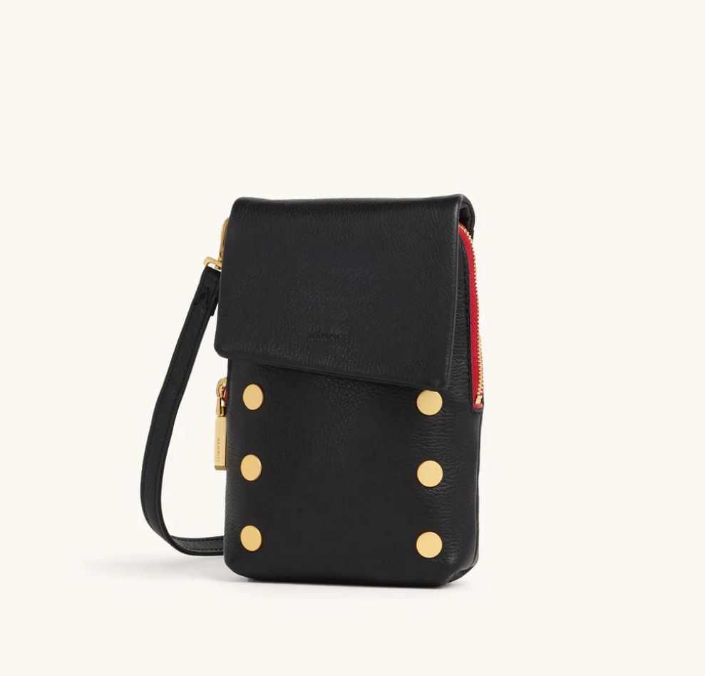 VIP Mobile-  Black/Brushed Gold Red Zip