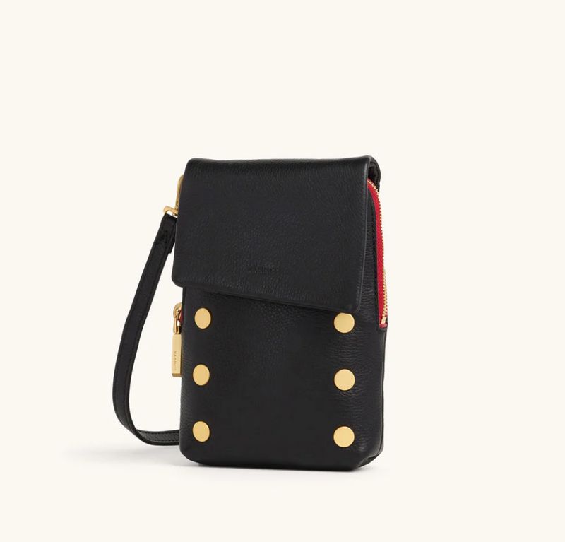 VIP Mobile-  Black/Brushed Gold Red Zip