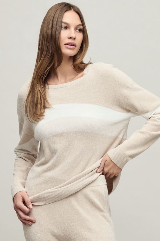 CozyChic Ultra Lite® Wavy Colorblock Pullover