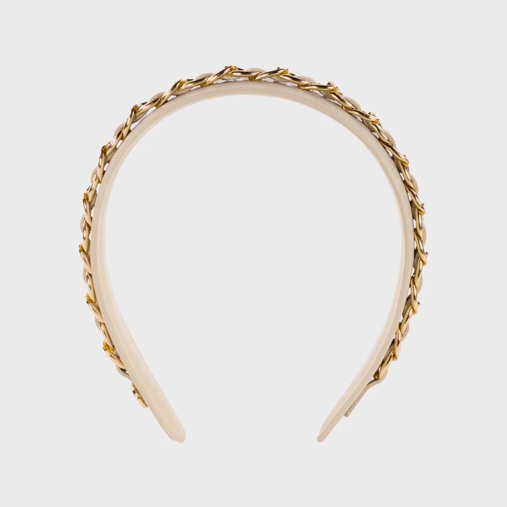 Lilly Pulitzer Chain Embellished Headband, Resort White