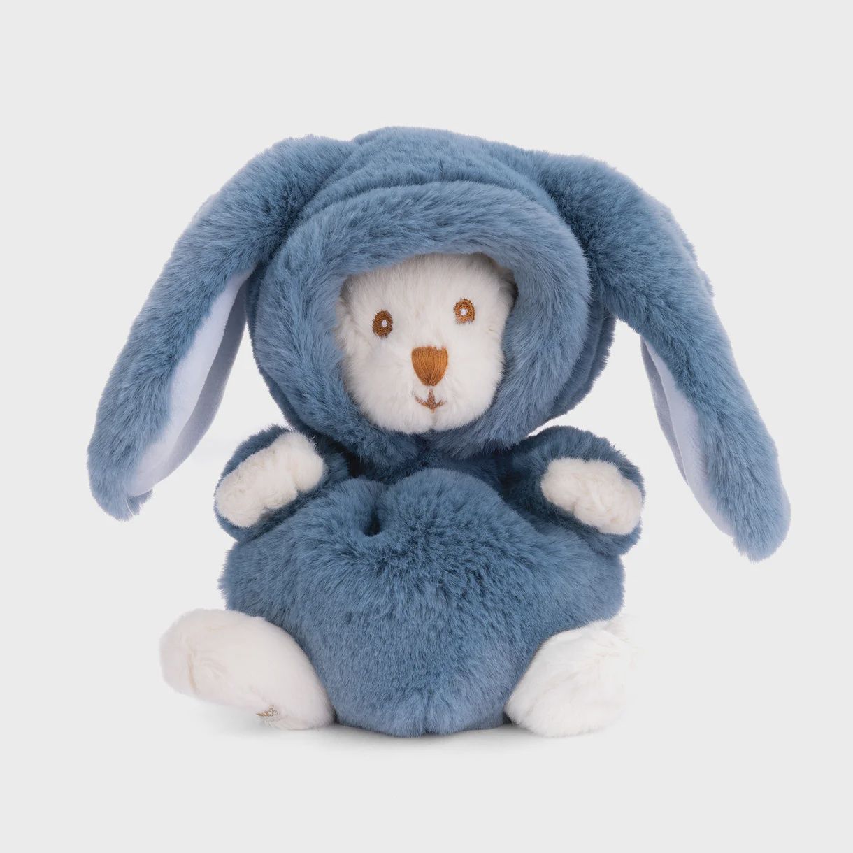 Bukowski Bears Colorful Ziggy Bear in Bunny Suit Plush Toy, Colour: Fjord Blue