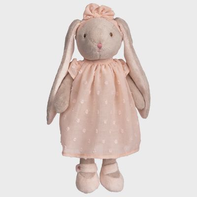Lenka teddy bear by Bukowski Bears, soft plush construction with neutral tan coloring, centered against white background in studio lighting
