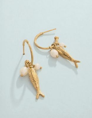 Sardines Convertible Hoop Earrings
