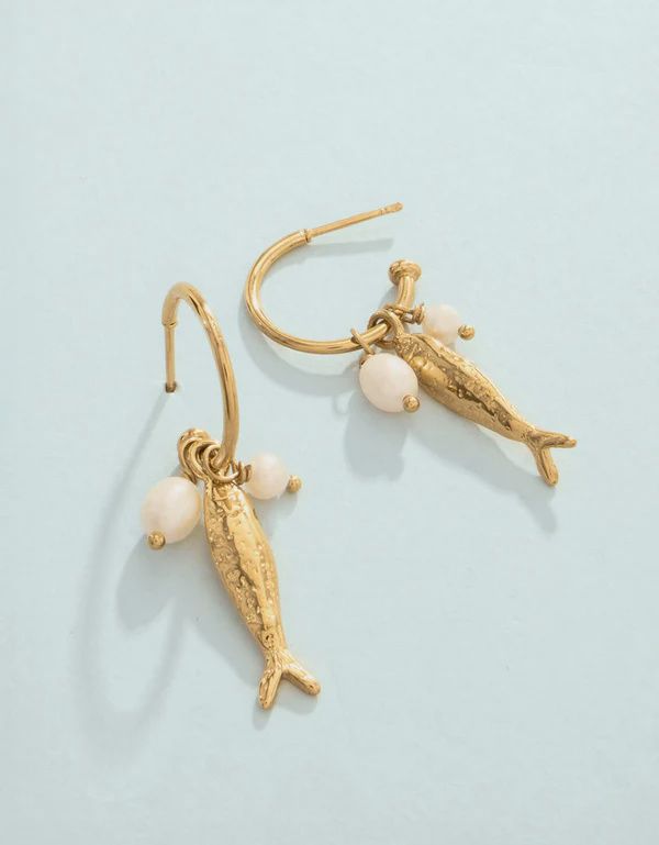 Sardines Convertible Hoop Earrings