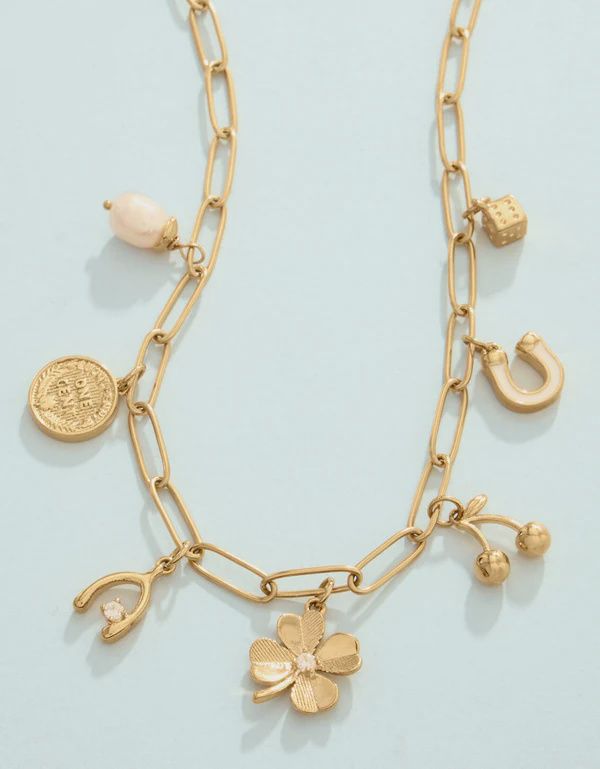 Feeling Lucky Charm Necklace 18"