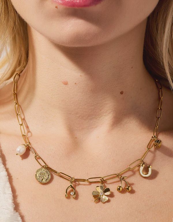 Feeling Lucky Charm Necklace 18"