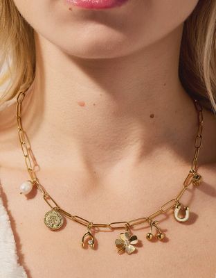 Feeling Lucky Charm Necklace 18"