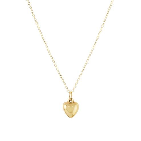 16" Necklace Gold - Love Plush Small Gold Charm