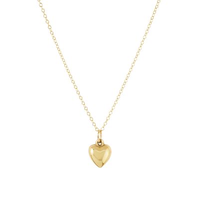 16" Necklace Gold - Love Plush Small Gold Charm