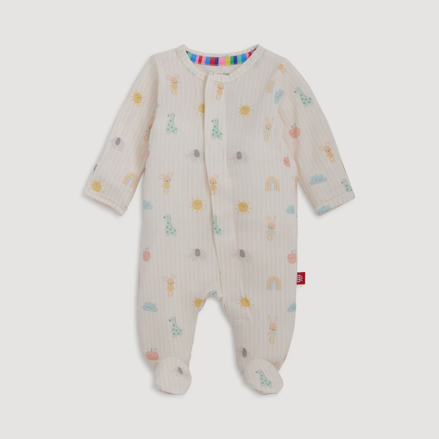Lullaby Sky Pink Modal Magnetic Parent Favorite Footie