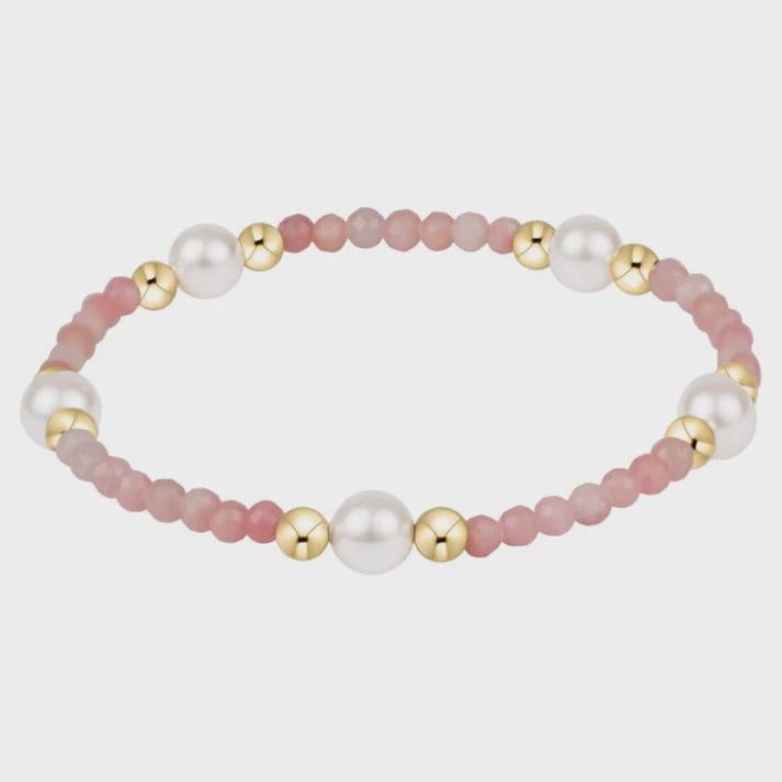 Purpose Pearl 6mm Gem Bracelet - Pink Opal