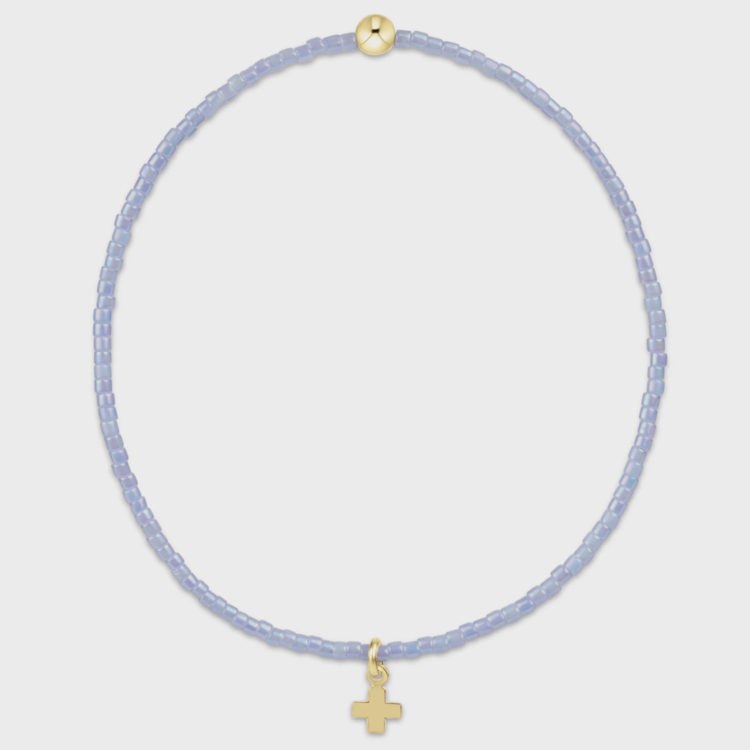 Hope Classic Ocean Mist Bracelet - Signature Cross Small Gold Charm