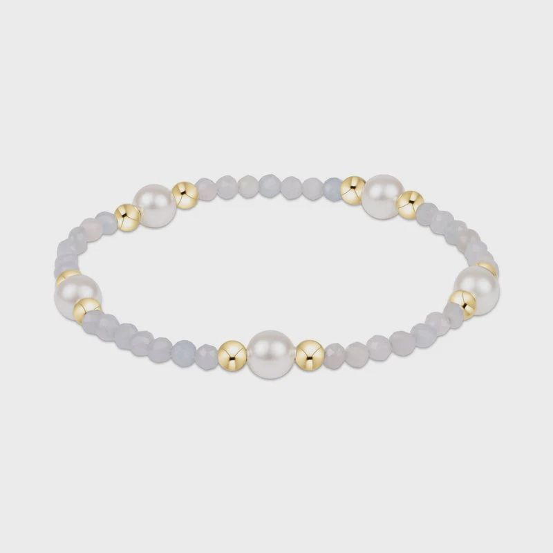 Purpose Pearl 6mm Gem Bracelet - Aquamarine