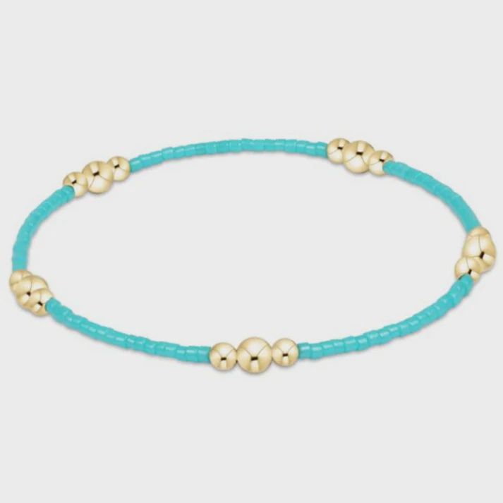 Hope Purpose Gold Bracelet - Turquoise