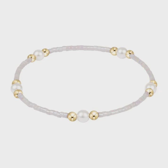 Hope Purpose Pearl Bracelet - Silky White