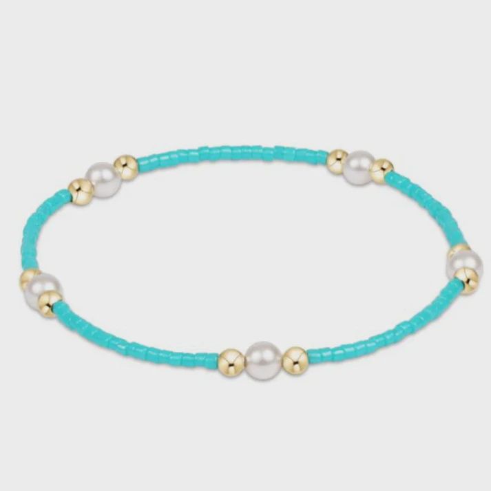 Hope Purpose Pearl Bracelet - Turquoise
