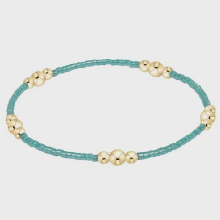 Hope Purpose Gold Bracelet - Sea Glass