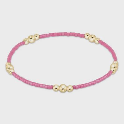 ENEWTON Hope Purpose gold bracelet in bubblegum beads on a white background