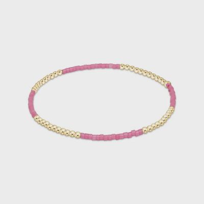ENEWTON Hope Blissful beaded bracelet in bubblegum pink with small round beads on a neutral background