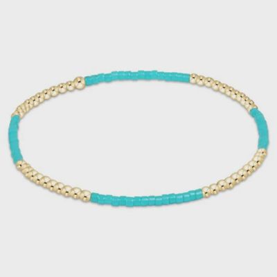 ENEWTON Hope Blissful Bracelet in turquoise beads displayed on white background
