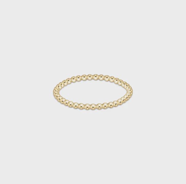 Classic Gold 1.5mm Bead Ring