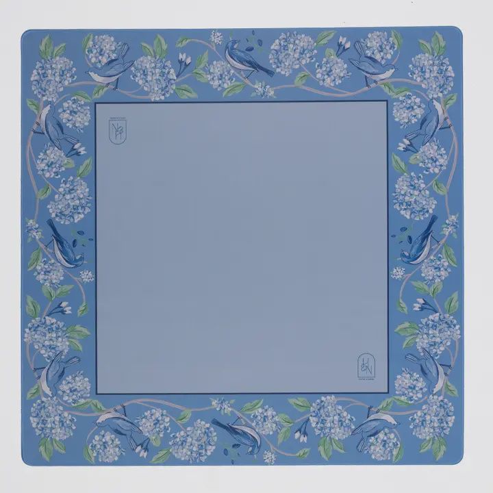 Blue Hydrangea Bird Mat