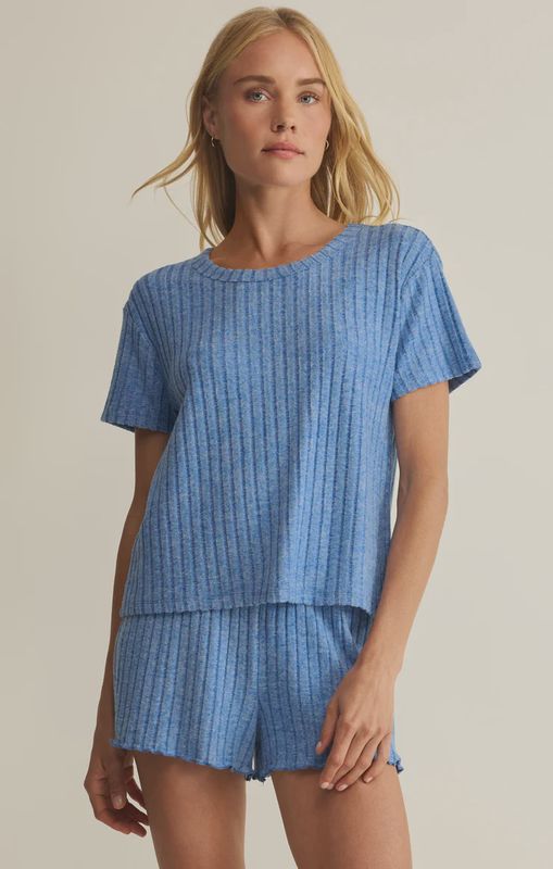 Kara Rib Tee and Short Set